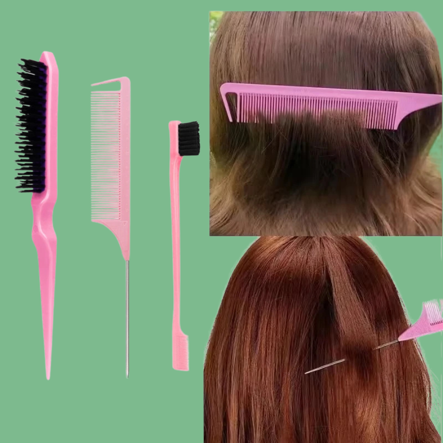 ENSEMBLE DE PEIGNES DE COIFFURE