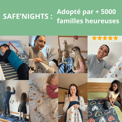 SAFE'NIGHTS 2 EN 1 : TAPIS DOUCEUR + ALÈSE DE SÉCURITÉ