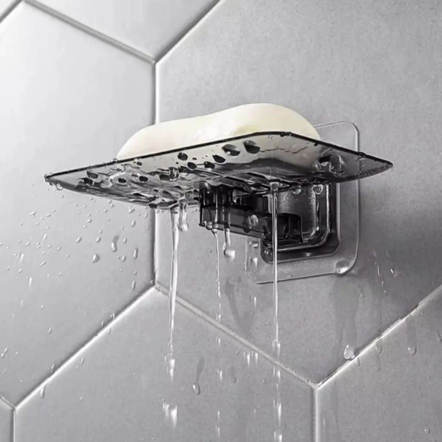 PORTE-SAVON MURAL AUTO-ADHESIF PVC