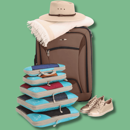 PACK COMPRESS'BAG : ORGANISATEURS COMPACT DE VALISE 5 PIÈCES