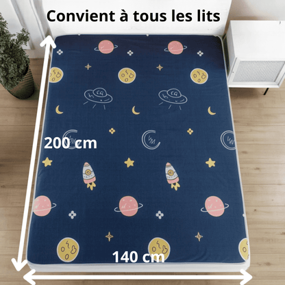 SAFE'NIGHTS 2 EN 1 : TAPIS DOUCEUR + ALÈSE DE SÉCURITÉ