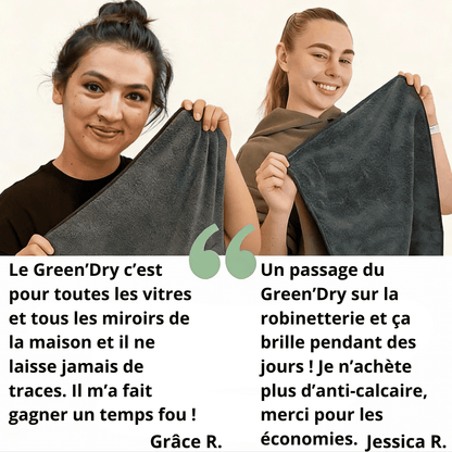 GREEN'DRY : NETTOYAGE ET SÉCHAGE ULTRA ABSORBANT