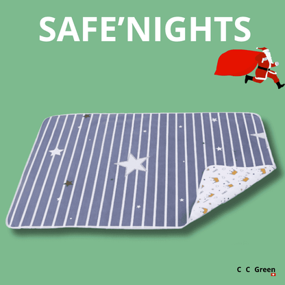 SAFE'NIGHTS 2 EN 1 : TAPIS DOUCEUR + ALÈSE DE SÉCURITÉ
