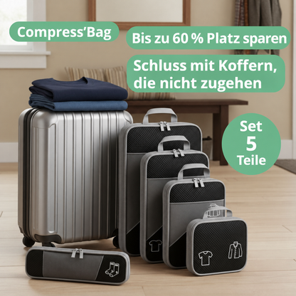 [de] Compress'Bag Bis zu 60 Prozent Platz sparen Set 5 Teile