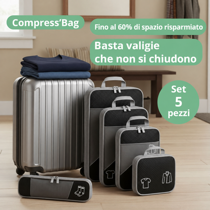 [it] Compress'Bag Fino al 60% di spazio risparmiato Set 5 pezzi