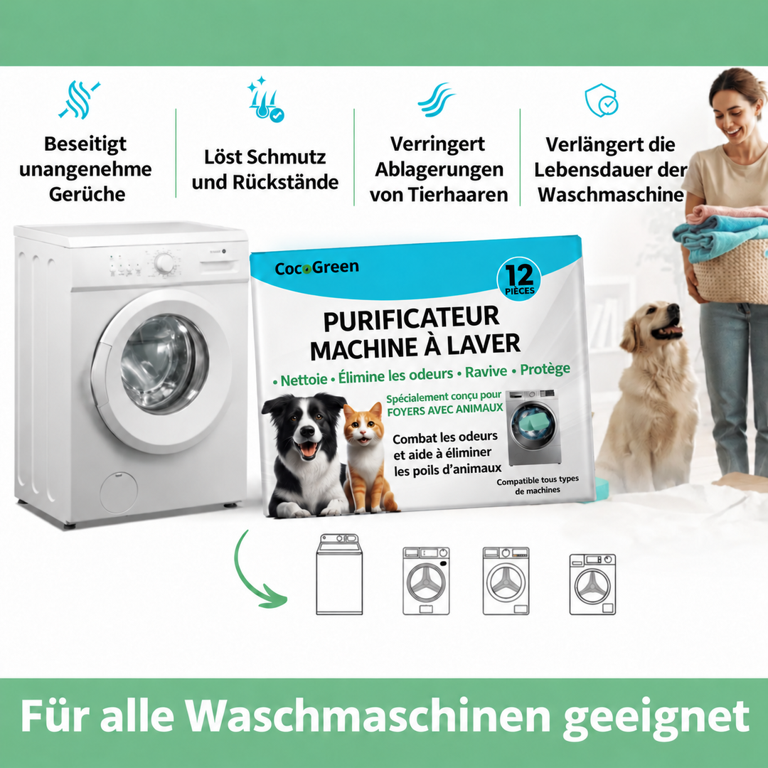 [de] Green'Clean Für alle Waschmaschinen geeignet
