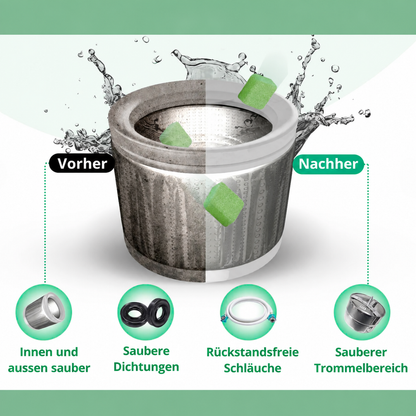 [de] Green'Clean Vorher Nachher sauberer Trommelbereich