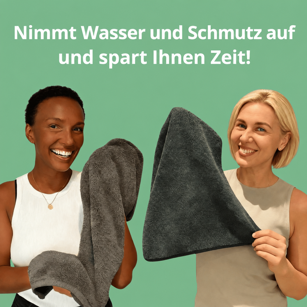 [de] Green'Dry Nimmt Wasser und Schmutz auf und spart Ihnen Zeit