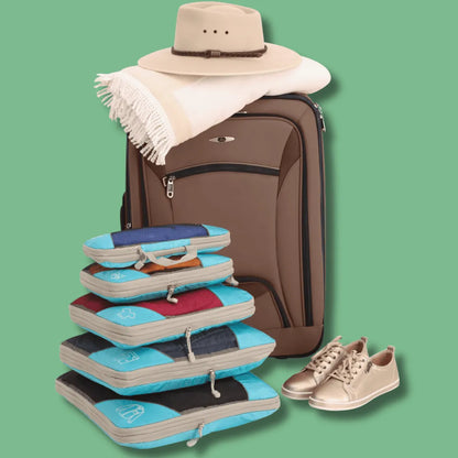 PACK COMPRESS'BAG : ORGANISATEURS COMPACT DE VALISE 5 PIÈCES
